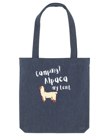 Camping? Alpaca my tent (alb)  Midnight Blue