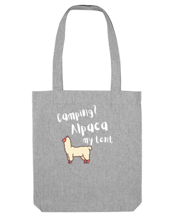 Camping? Alpaca my tent (alb)  Heather Grey