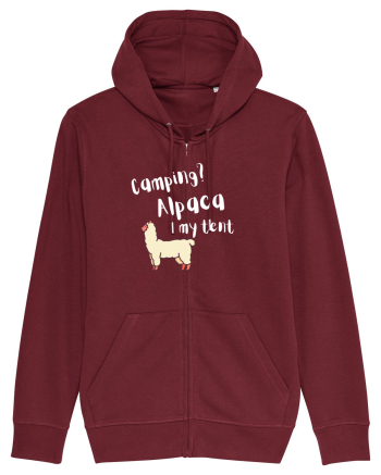 Camping? Alpaca my tent (alb)  Burgundy