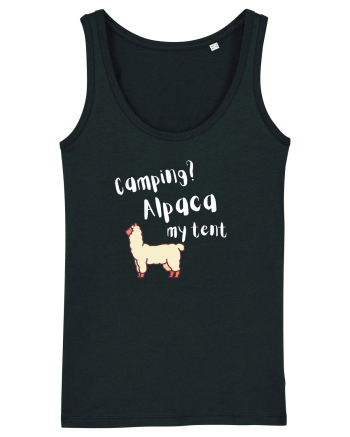 Camping? Alpaca my tent (alb)  Black