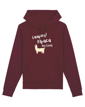 Camping? Alpaca my tent (alb)  Burgundy