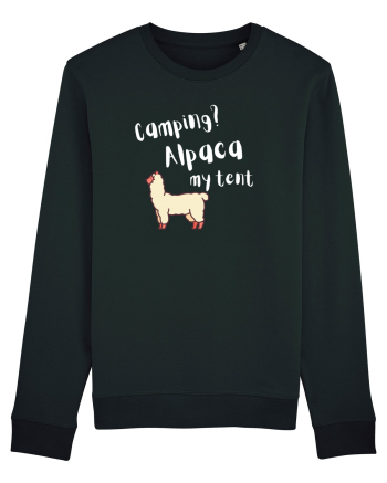 Camping? Alpaca my tent (alb)  Black