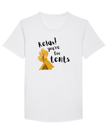 Relax! You're too tents (negru) White