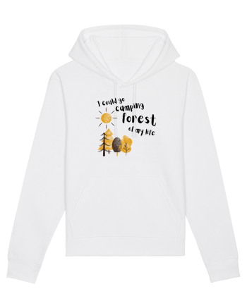 I could go camping forest of my life (black)  White