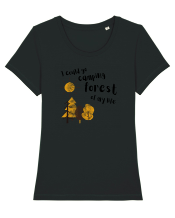 I could go camping forest of my life (black)  Black