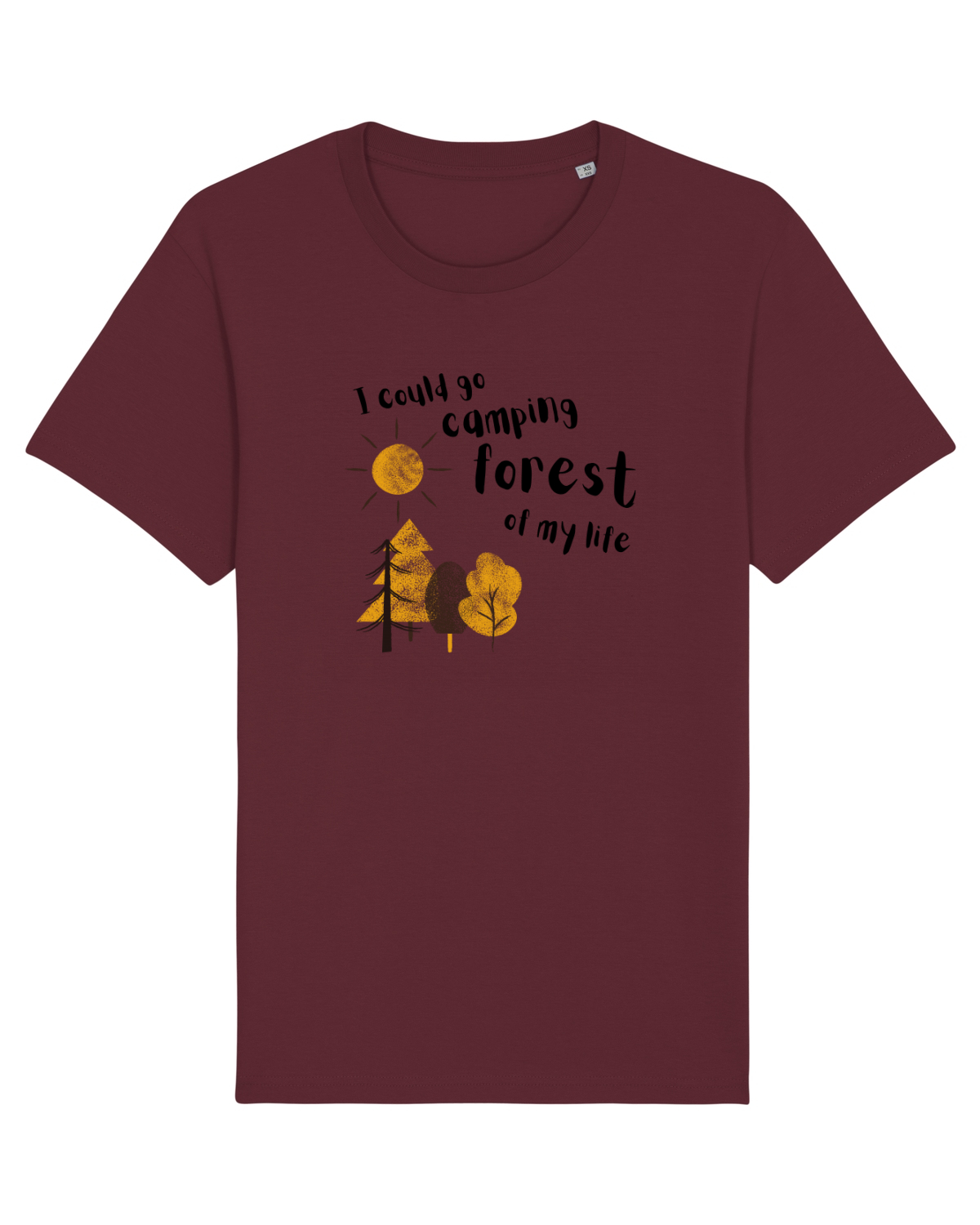 Tricou mânecă scurtă Unisex Rocker Burgundy