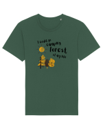 I could go camping forest of my life (black)  Tricou mânecă scurtă Unisex Rocker