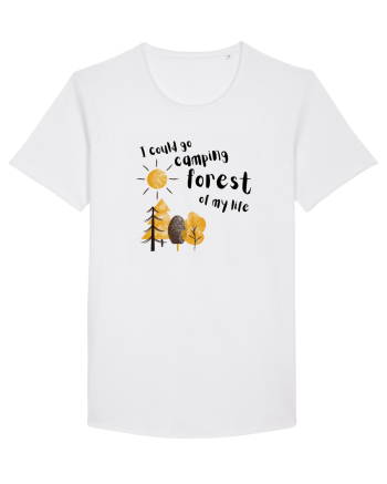 I could go camping forest of my life (black)  White