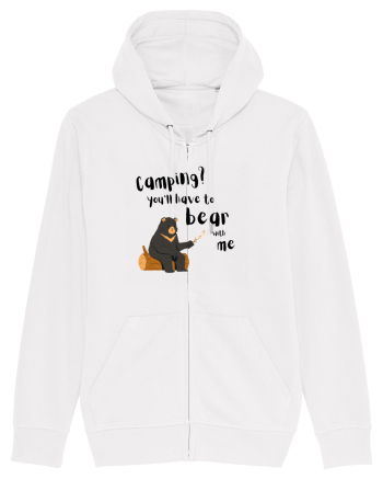 Camping? You'll have to bear with me (negru)  White