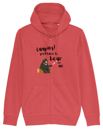 Camping? You'll have to bear with me (negru)  Carmine Red