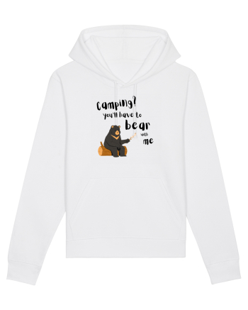 Camping? You'll have to bear with me (negru)  White