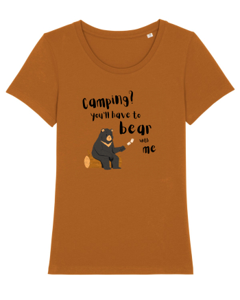 Camping? You'll have to bear with me (negru)  Roasted Orange