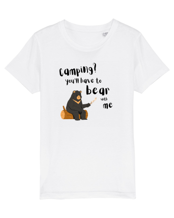 Camping? You'll have to bear with me (negru)  White
