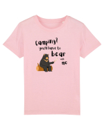 Camping? You'll have to bear with me (negru)  Tricou mânecă scurtă  Copii Mini Creator