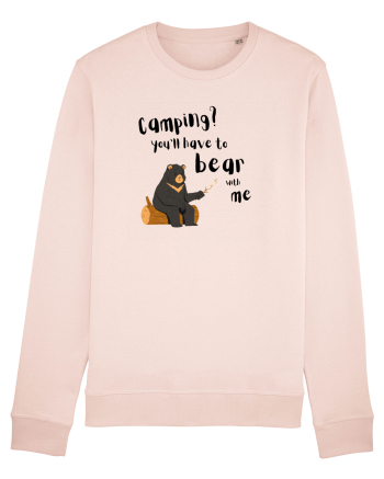 Camping? You'll have to bear with me (negru)  Candy Pink