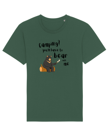 Camping? You'll have to bear with me (negru)  Bottle Green