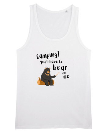 Camping? You'll have to bear with me (negru)  White