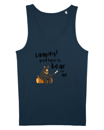Camping? You'll have to bear with me (negru)  Navy