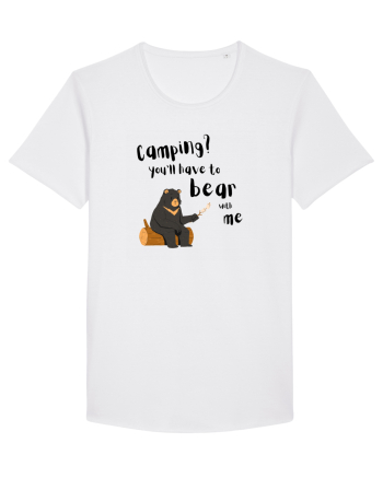 Camping? You'll have to bear with me (negru)  White