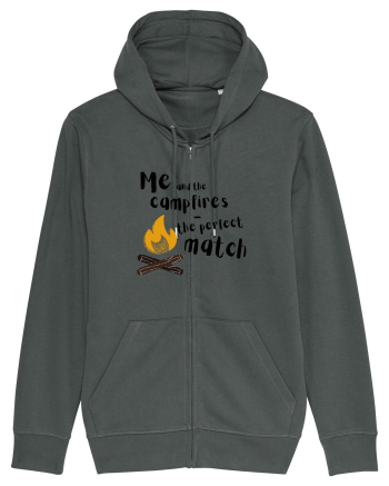 Me and the campfires - the perfect match (negru)  Anthracite