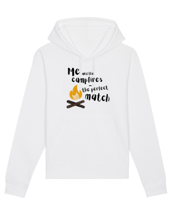 Me and the campfires - the perfect match (negru)  White