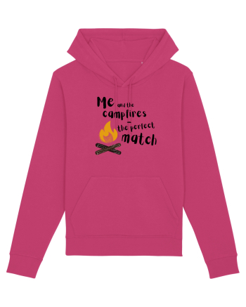 Me and the campfires - the perfect match (negru)  Raspberry