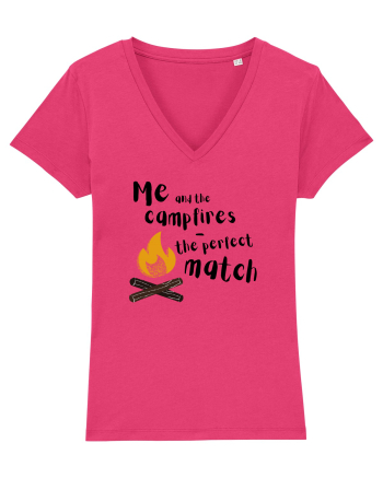 Me and the campfires - the perfect match (negru)  Raspberry