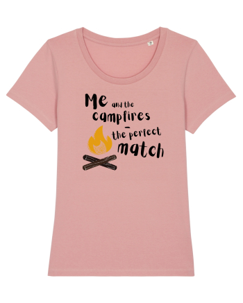 Me and the campfires - the perfect match (negru)  Canyon Pink