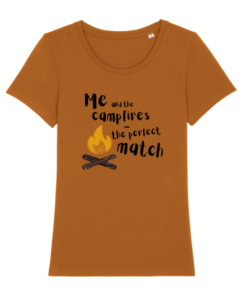 Me and the campfires - the perfect match (negru)  Roasted Orange