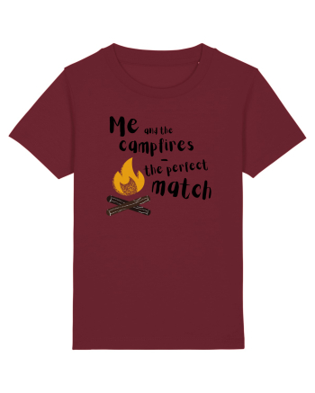 Me and the campfires - the perfect match (negru)  Burgundy