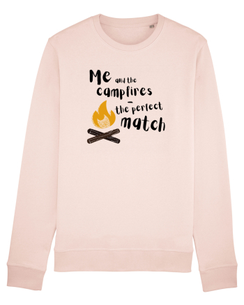Me and the campfires - the perfect match (negru)  Candy Pink
