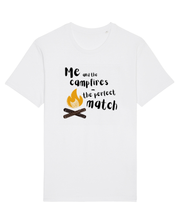 Me and the campfires - the perfect match (negru)  White