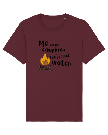Me and the campfires - the perfect match (negru)  Burgundy