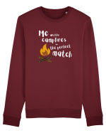 Me and the campfires - the perfect match (alb)  Bluză mânecă lungă Unisex Rise