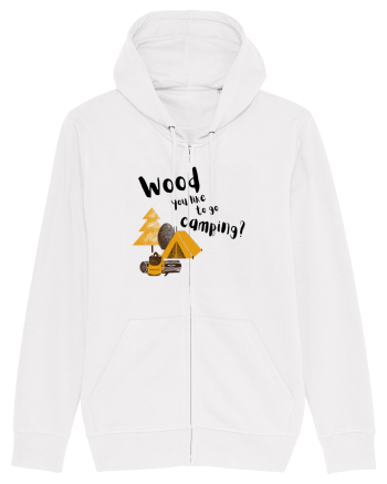 Wood you like to go camping? (negru)  White