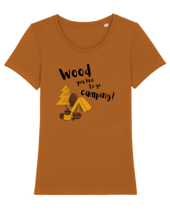 Wood you like to go camping? (negru)  Roasted Orange