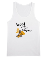 Wood you like to go camping? (negru)  Maiou Bărbat Runs