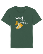 Wood you like to go camping? (alb)  Tricou mânecă scurtă Unisex Rocker