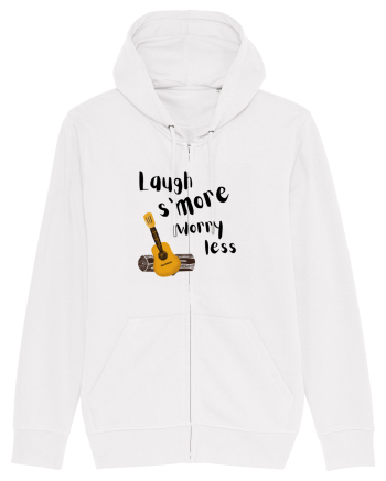 Laugh s'more worry less (negru)  White