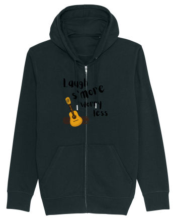 Laugh s'more worry less (negru)  Black