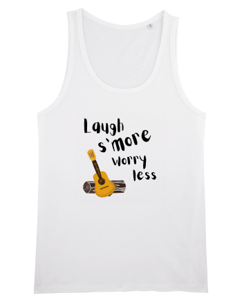 Laugh s'more worry less (negru)  White