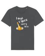Laugh s'more worry less (alb)  Tricou mânecă scurtă Unisex Rocker