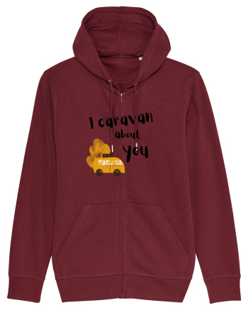 I caravan about you (negru)  Burgundy