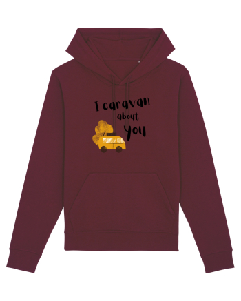 I caravan about you (negru)  Burgundy