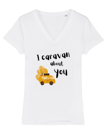 I caravan about you (negru)  White