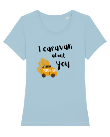 I caravan about you (negru)  Sky Blue