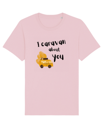 I caravan about you (negru)  Cotton Pink