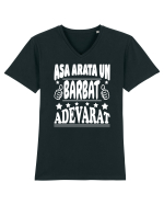 Asa arata un barbat adevarat Tricou mânecă scurtă guler V Bărbat Presenter