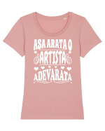 Asa arata o artista adevarata Tricou mânecă scurtă guler larg fitted Damă Expresser