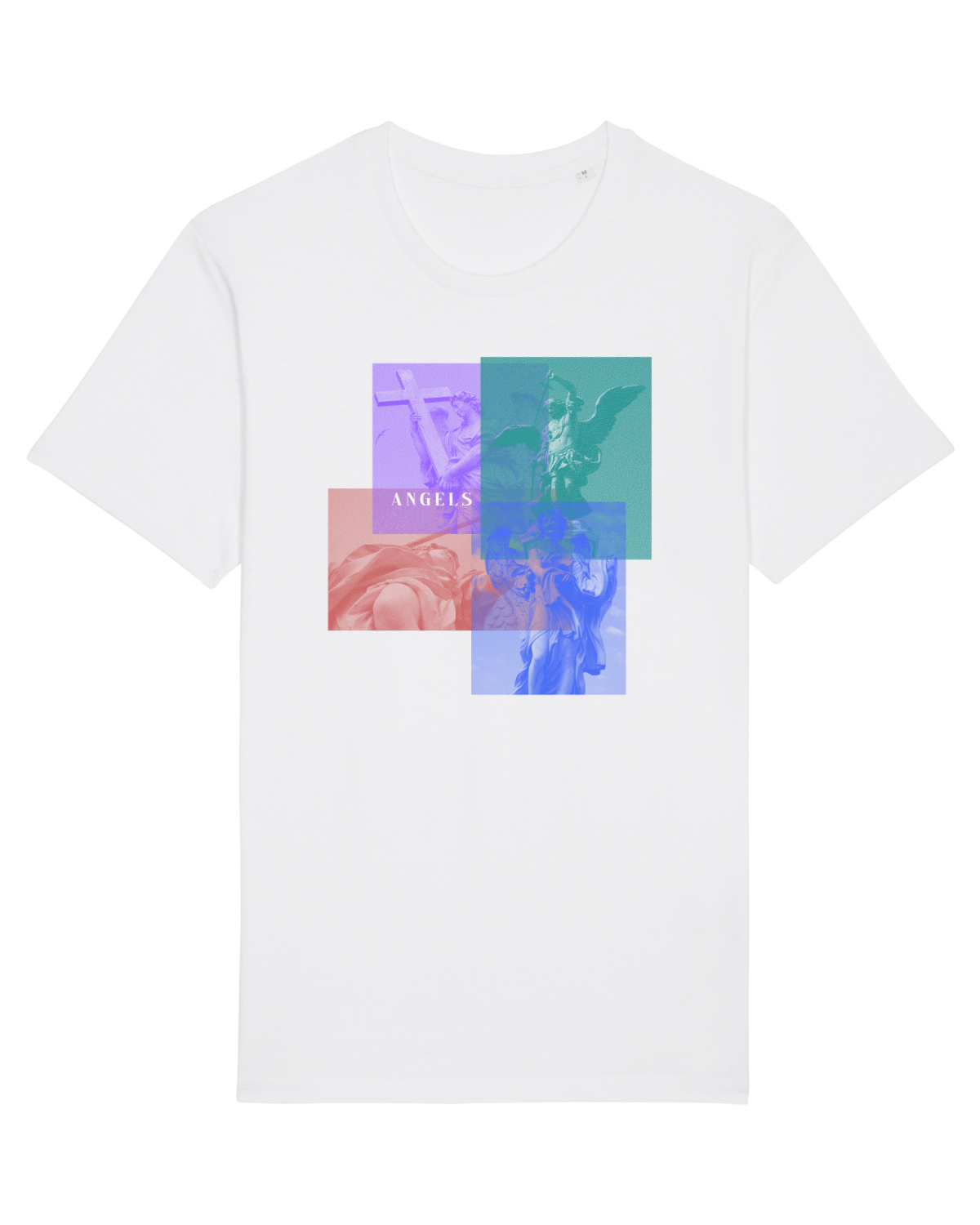 Tricou mânecă scurtă Unisex Rocker White